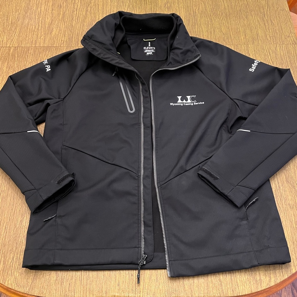 Elevate Men's Black Ansel Jacket Windbreaker